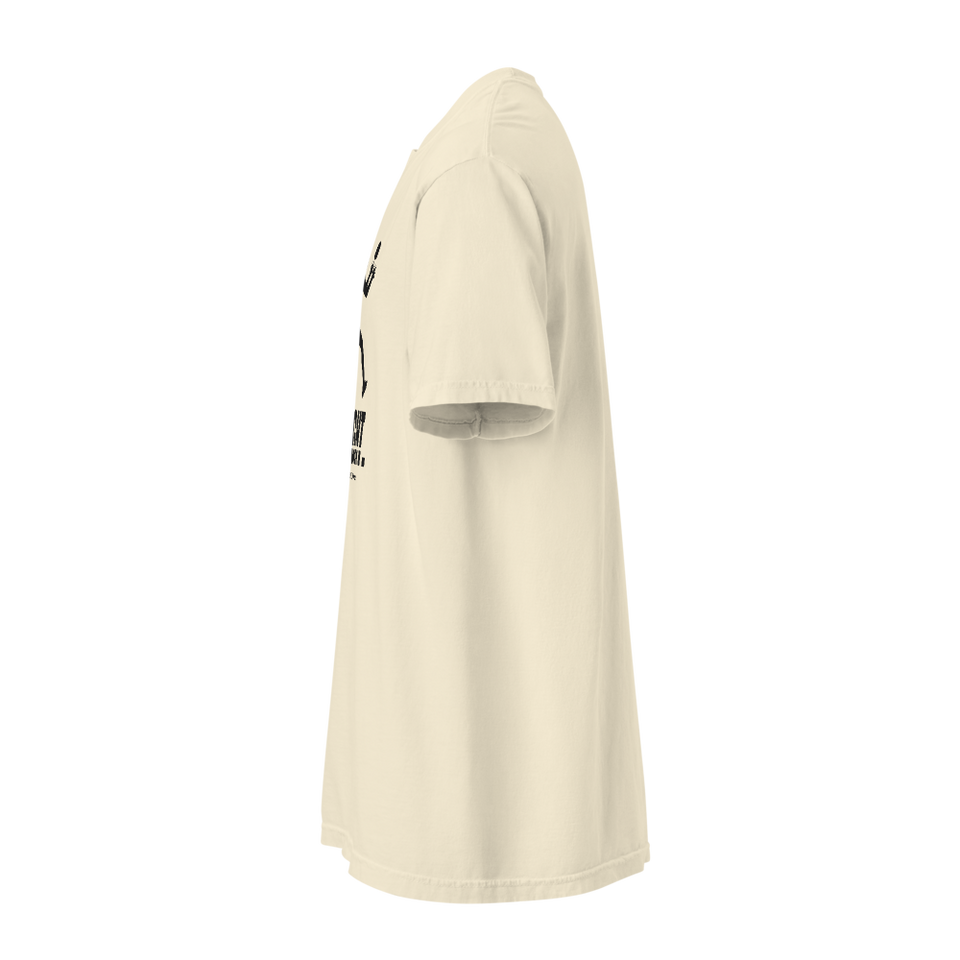 Caught Tee in Ivory, left side view, short sleeve; print edge barely visible at the chest